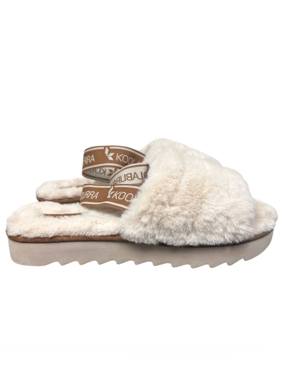 Koolaburra by UGG Fuzz'n ll Plush Faux-Fur Slide Slipper Sandals Size 9 - Picture 5 of 10